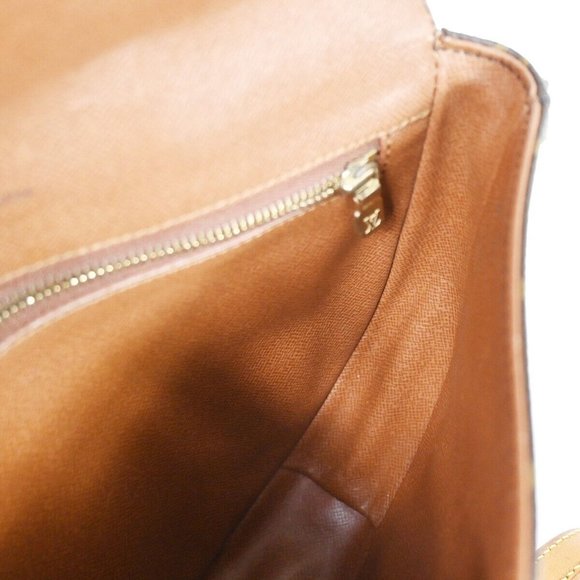 LOUIS VUITTON Chantilly MM Shoulder Bag Monogram Leather Brown M51233 30HB686 - Picture 10 of 16